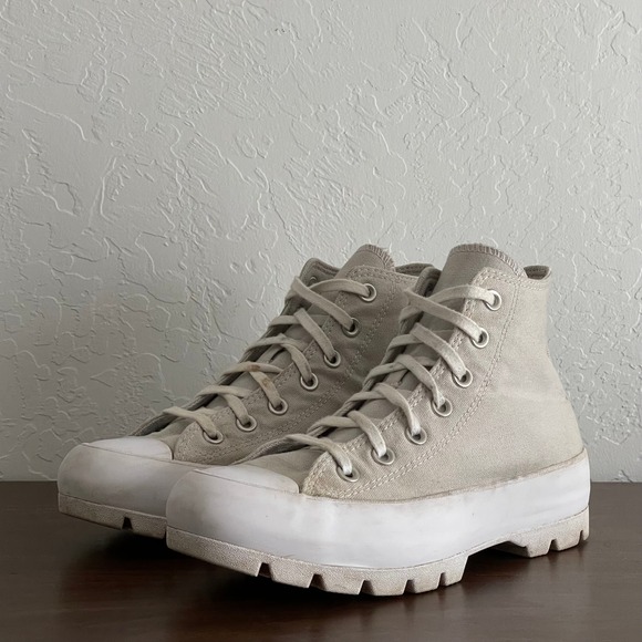 Converse All Star Chuck Taylor Platform Chunky Lug Sole Hi-Top Retro‎ Womens 8 - Picture 2 of 11